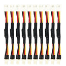 10pcs 3PIN Reduce PC Fan Speed Noise Extension Resistor Cable Wire