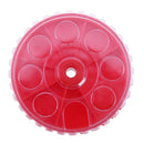 Round PP Plastic Fishing Bait Lure Box Case Container with 7 Compartments