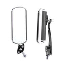 Pair LH&RH Custom Aluminum Black Rectangle Motorcycle Side Rear View Mirrors