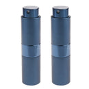 15ml Empty Glass Perfume Spray Bottle Atomizer Refillable Travel Blue 2pcs