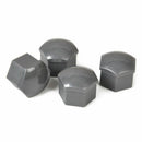 20 Wheel Nut Bolt Center Cap Grey 17mm Cap + 1x Clip For Volkswagen Audi YSM