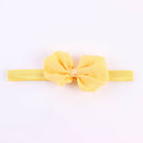 14pcs Chiffon Bowknot Baby Headbands Solid Color Baby Girl Hair Bands