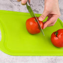 Plastic Chopping Block Meat Vegetable Cutting Board Non-Slip Anti Overflow WM9H8