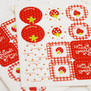 24 Pcs Strawberry Scrapbook Paper Stickers DIY Crafts Decoration 3c