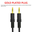 3.5mm AUX Cable Male to Male Audio Cord Line for Speaker Headphones (Black) A
