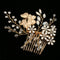 Crystal Flower Leaf Hair Comb Wedding Party Prom Birdal Fashion Hair Jewelry