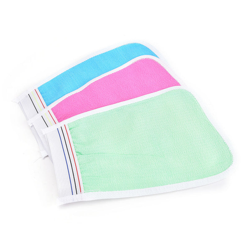 Bath Scrub Glove Shower Body Exfoliating Cloth Sponge Puff Random  J Kw