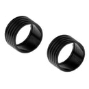 2Pcs Badminton Tennis Racket Handle Grip Ring Protector Band Overgrip Black