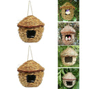 2x Grass Bird Nest Breeding Box Wild Grass Weave Canary Finch Budgie House S