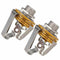 2Pcs 1/4 inch 6.35Mm Stereo Input Jack Plug Socket For Electric Guitar Bass