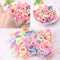 160Pcs Colorful Child Kids Hair Holders Cute Rubber Hair Band Pro Elastics Ropes