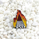 Creative Volcanic Brooch Badges Backpack Jacket Decor Unisex Jewelry Gift