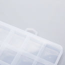 24 Slots Transparent Rectangle Beads Earrings Jewelry Storage Box Case Organi OZ