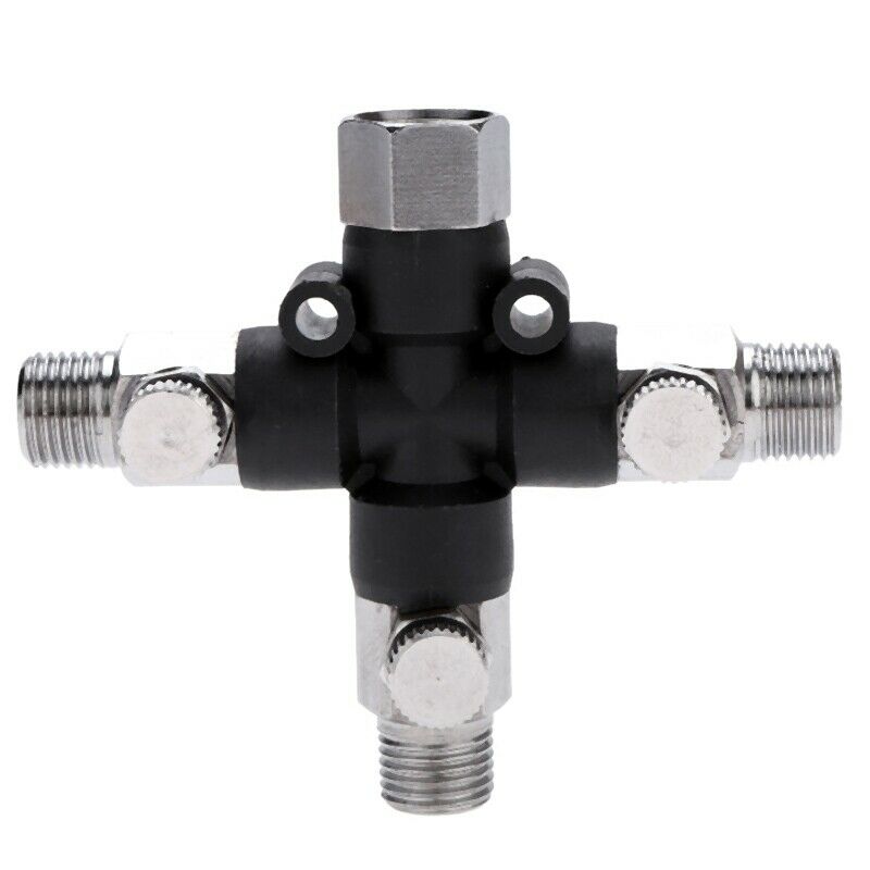 3 Way Airbrush Air Hose Manifold Splitter Airbrush Accessories Multi Use Wi Q2P5