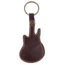 Keychain Guitar Holder Pickholder Plectrum Holder New Picks Leather, Black