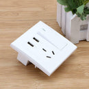 USB Wall Switch Socket Panel Dual USB Switch Adapter Plug Power Supplies