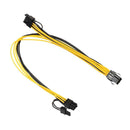 PCI-e 6pin to Dual 8pin (6+2pin) Graphics Video Card Power Y Splitter Cable
