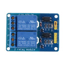 2CH 12V Relay Module with Optocoupler Insulating LED Light PLC Control A