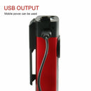 LED COB Rechargeable Work Light Hook Magnetic Torch Flexible Inspection Lamp