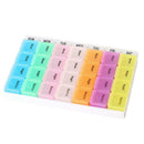 Large 28 Compartment Pill Box 7 Day Medicine Storage Organizer Container Case