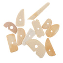11pcs Wooden Handled Scraping Tool For Clay/Pottery/Ceramic DIY Crafts
