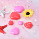 6Pcs/set heart magnetic pin button notice memo message note whiteboard maï¼W