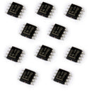 10pcs SMD NE555 555 Timer IC Module SOP8 Integrated Circuit Chip Black
