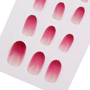24Pcs Acrylic artificial design full size cover false beautiful nails art t JR