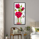 Full Drill Diamond Painting Rose Butterflies Cross Stitch Kit Mosaic Craft