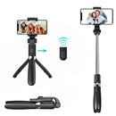L01 Foldable Bluetooth Selfie Stick Live Video Mini Phone Tripod w/ Control