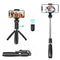 L01 Foldable Bluetooth Selfie Stick Live Video Mini Phone Tripod w/ Control