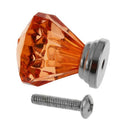 10PCS Amber Acrylic Drawer Pull Knob Cabinet Wardrobe Cupboard Bin Door Han X6E1