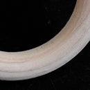 Unfinished Blank Wooden Teether Rings Maple Wood Baby Teething Craft DIY To F9B1