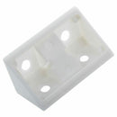 Furniture Cabinet Fastener Corner Braces Angle Brackets White 10pcs