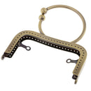 Bronze Purse Frame O-Ring Design Kiss Clasp Lock Handle Bag Making Supplies