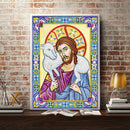 5D DIY Special Shaped Diamond Painting Religious Cross Stitch Mosaic Kit