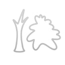 2pcs DIY Tree Cutting Dies Scrapbooking/Photo Album Embossing Metal Stencil A