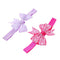 10pcs Fashion Baby Kids Print 10 Color Bowknot Princess Hairband Headband