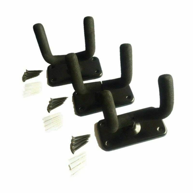 High strength wall hanging guitar hanger hook 3 pieces Set with mounting sc