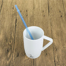 25Pcs Reusable Colorful Hard Plastic Stripe Drinking Straw Clean Wedding Part TE