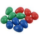 12x Plastic Percussion Maracas Shakers Musical Egg S5A3