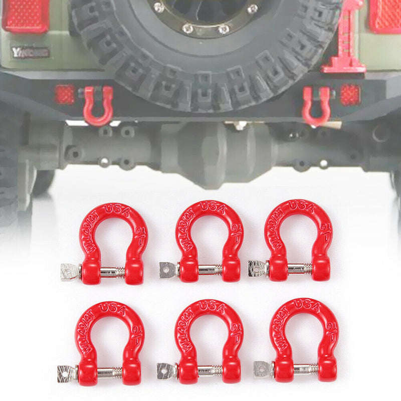 8pcs Metal Rescue Hook Front/Rear Bumper Pull Ring Kit for Hpi Axial RC Car