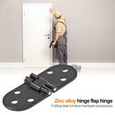 Zinc Alloy Folding Table Furniture Hardware Accessories Door Hinge (Black) A