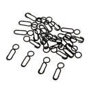 25pcs Carp Fishing Hooklink Quick Link Clips Round Head Snap Safty Connector