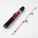 52cm FRP Black+Red Portable Lightweight Winter Ice Fishing Casting Rod