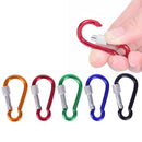 5Pcs/set Spring Lock Carabiner Snap Hook Hanger Locking Clip Keychain Camping-