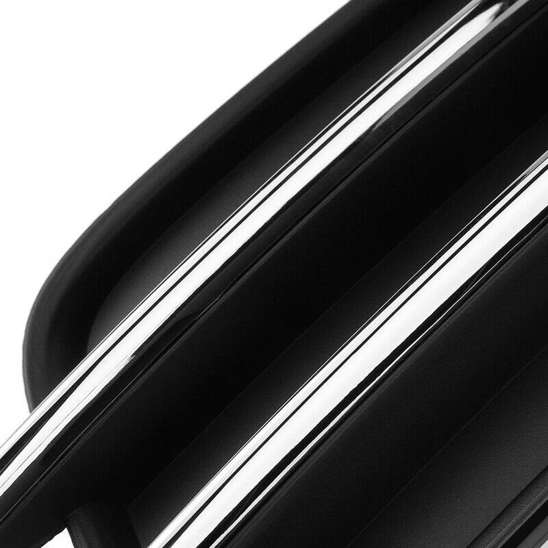 1 Pair Front Bumper Lower Fog Light Grille Trims for 2012-2014 Audi A6 C7 4