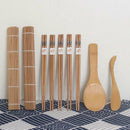 9Pcs/set Sushi Maker Roller Bamboo Rolling Japanese Sushi Mold Cooking ToolB Gw
