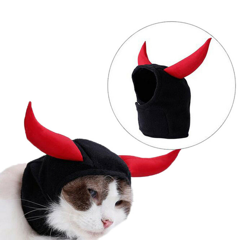 Pet hat dog cat hat costume cute horn for cat halloween dress up with ears BX