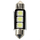 10X 36mm CANBUS Error Free 3 LED 5050 SMD 6418 C5W License Plate Dome Light